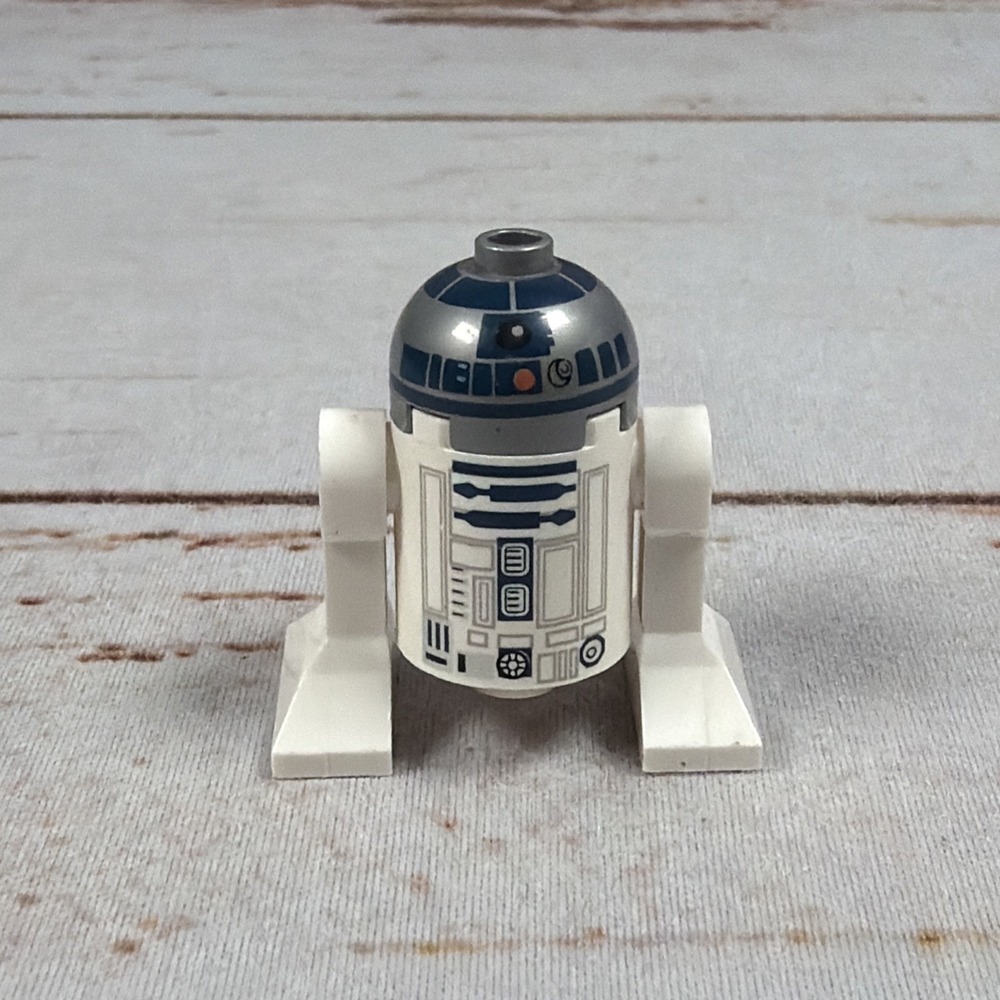 LEGO Star Wars R2-D2 Minifigure sw0527a Lavender Dots Flat Silver Head 75159